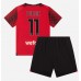 Maillot de foot AC Milan Christian Pulisic #11 Domicile vêtements enfant 2023-24 Manches Courtes (+ pantalon court)